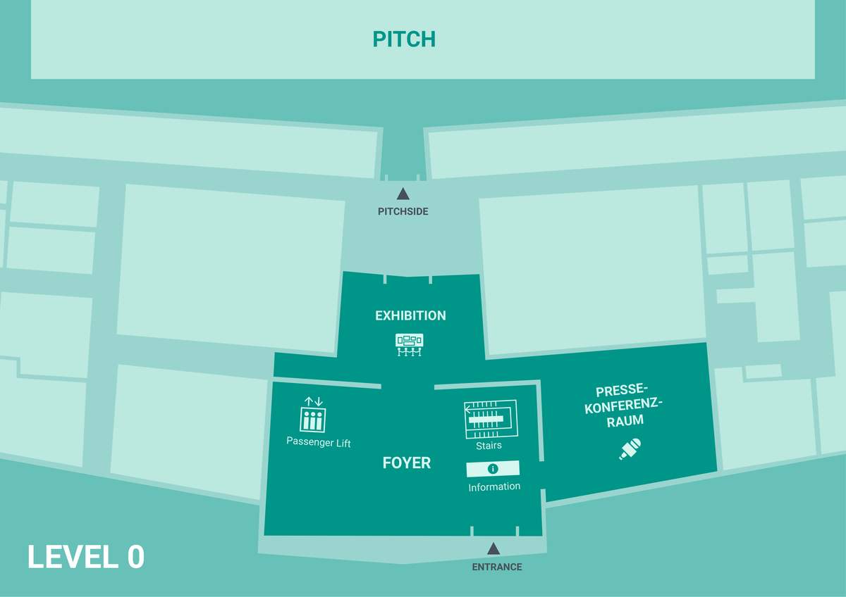 Floor plan of the SNP Arena, level 0