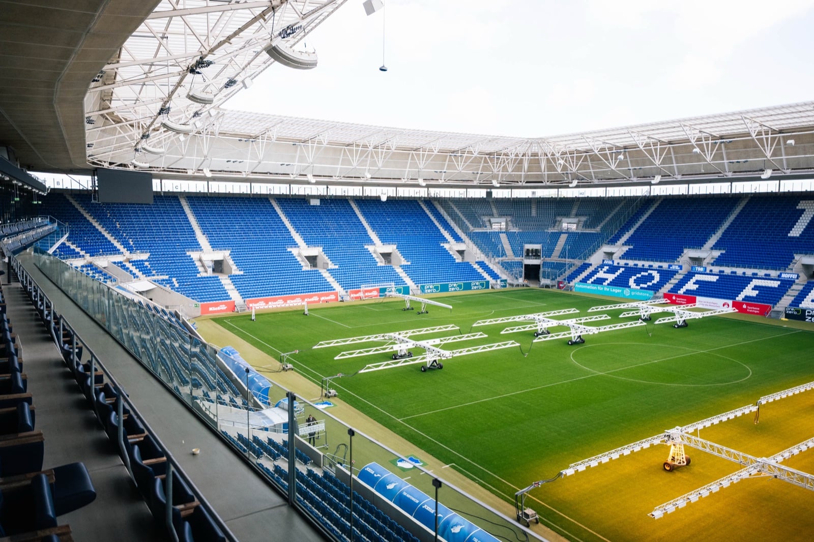 Blick in die Arena in Sinsheim